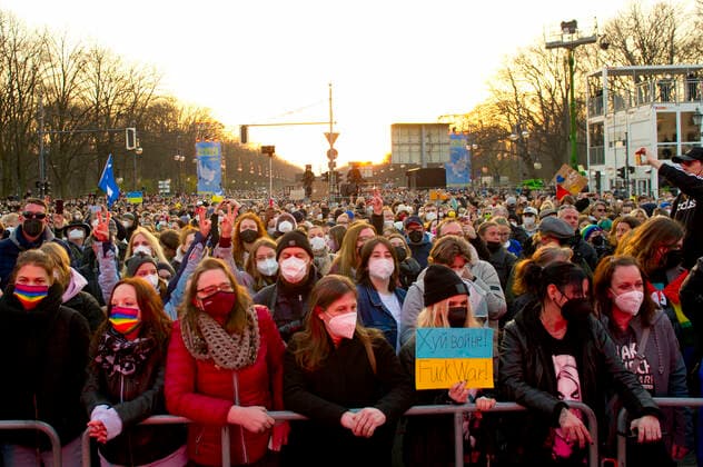 Rally and peace concert Sound Of Peace against the war in Ukraine at the Brandenburg Gate Berlin, 20 03 2022 Foto:xC.xBehringx xFuturexImage