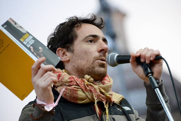 Elio Germano, actor during Together for Peace , anti war demonstration in Piazza San Govanni, News in Rome, Italy, March 20 2022  Copyright: xGloriaxImbrognox xipa-agency.netx xx 0