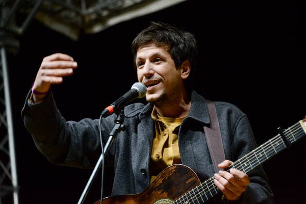 Eugenio in via di gioia, artist during Together for Peace , anti war demonstration in Piazza San Govanni, News in Rome, Italy, March 20 2022  Copyright: xGloriaxImbrognox xipa-agency.netx xx 0