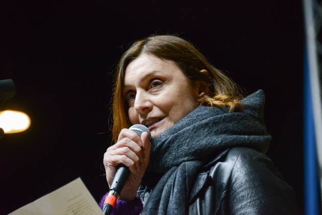 Sabrina Paravicini, artist during Together for Peace , anti war demonstration in Piazza San Govanni, News in Rome, Italy, March 20 2022  Copyright: xGloriaxImbrognox xipa-agency.netx xx 0