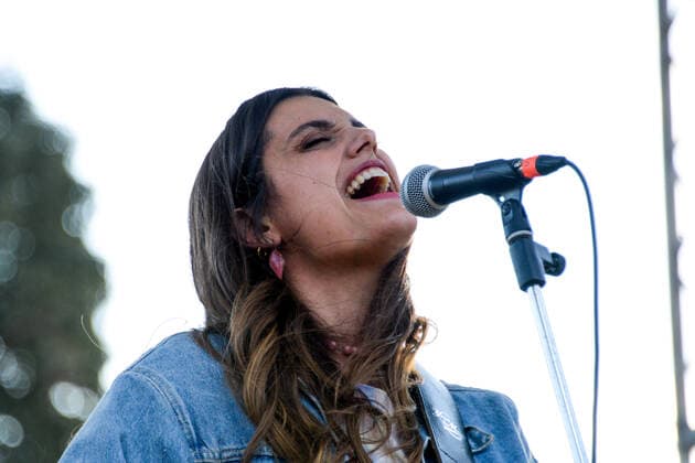 Margherita Vicario, singer during Together for Peace , anti war demonstration in Piazza San Govanni, News in Rome, Italy, March 20 2022  Copyright: xGloriaxImbrognox xipa-agency.netx xx 0