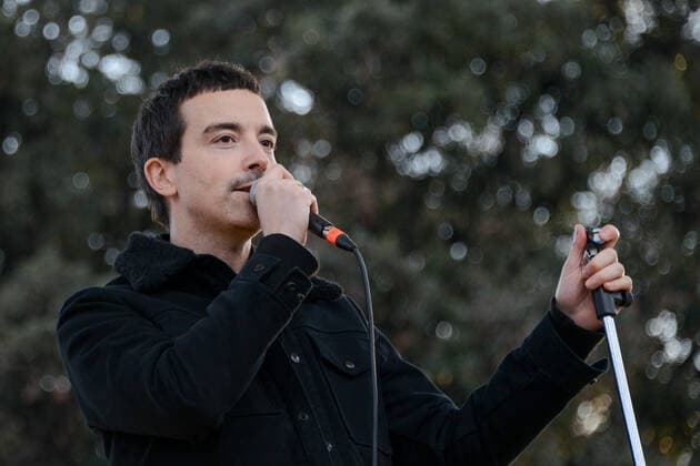 Together for Peace , anti-war demonstration in Piazza San Govanni Antonio Diodato, singer during the News Together for Peace , anti-war demonstration in Piazza San Govanni on March 20, 2022 at the Piazza San Govanni in Rome, Italy Rome Italy  Copyright: xGloriaxImbrognox originalFilename: livemedia-together220320_np51v.jpg
