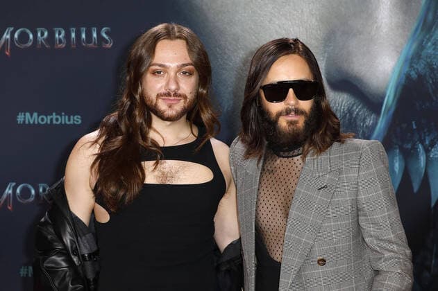 Bilder des Jahres 2022, Entertainment 03 März Entertainment Themen der Woche KW12 Entertainment Bilder des Tages Riccardo Simonetti und Jared Leto bei der Morbius Filmpremiere und Screening am 21.03.2022 in Berlin Morbius Filmpremiere in Berlin mit Jarde Leto *** Riccardo Simonetti and Jared Leto at the Morbius movie premiere and screening on 21 03 2022 in Berlin Morbius movie premiere in Berlin with Jarde Leto 