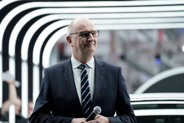 Tesla Delivery Day - Eroeffnung der Tesla-Gigafactory in Gruenheide in der Naehe von Berlin Aktuell, 22.03.2022, Gruenheide, Ministerpraesident von Brandenburg Dietmar Woidke im Portrait beim Tesla Delivery Day zur Eroeffnung und offiziellem Produktionsstart der Tesla Fabrik, der neuen Gigafactory des Elektroautobauers in Europas groesste E-Autofabrik Gruenheide in der Naehe von Berlin Gruenheide Brandenburg Deutschland *** Tesla Delivery Day opening of the Tesla Gigafactory in Gruenheide near Berlin Current, 22 03 2022, Gruenheide, Prime Minister of Brandenburg Dietmar Woidke in portrait at the Tesla Delivery Day to the opening and official production start of the Tesla factory, the new Gigafactory of the electric car manufacturer in Eu