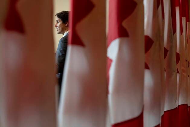March 22, 2022, Ottawa, ON, Canada: Prime Minister Justin Trudeau speaks during a news conference, Tuesday, March 22, 2022 in Ottawa. Ottawa Canada  - ZUMAc35_ 20220322_zaf_c35_001 Copyright: xAdrianxWyldx