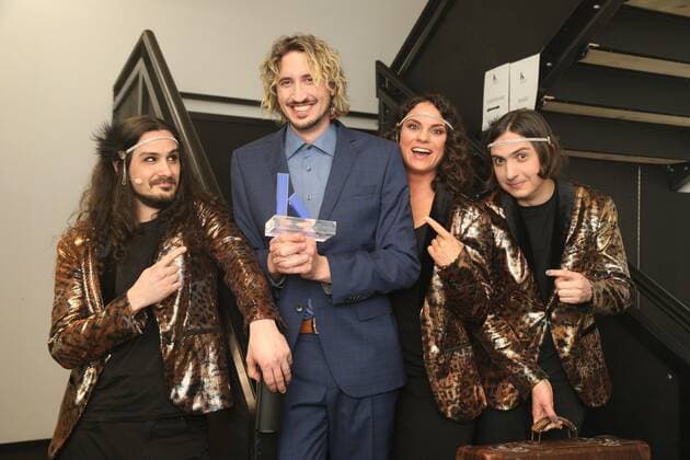 22 03 2022, Globe Vienna, Austrian Cabaret Award 2022, award ceremony gala in the picture Berni Wagner, program award, magic eye, laudation, Austrian Cabaret Award 2022