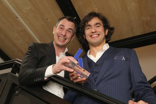 22 03 2022, Globe Vienna, Austrian Cabaret Award 2022, award ceremony gala in the picture Christoph u Lollo, special prize, Austrian Cabaret Award 2022.