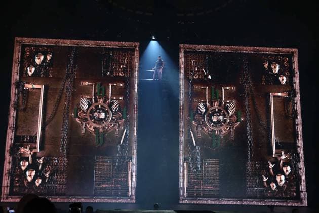 23 03 2022. Stormzy Concert His entrance during the Stormzy Live Concert at Birmingham Arena, Birmingham, United Kingdom on 23 March 2022. Birmingham Birmingham Arena United Kingdom Editorial use only , Copyright: xAndyxShawx PSI-14937-0002
