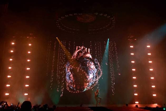 23 03 2022. Stormzy Concert The stage set during the Stormzy Live Concert at Birmingham Arena, Birmingham, United Kingdom on 23 March 2022. Birmingham Birmingham Arena United Kingdom Editorial use only , Copyright: xAndyxShawx PSI-14937-0003