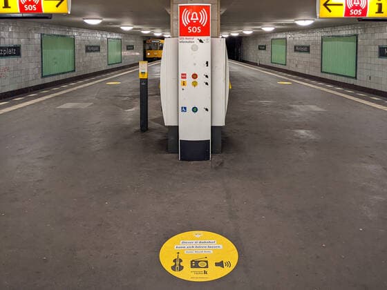 KLassik in the underground This underground station can be heard Thank you, Klassik Radio The BVG sounds the underground station Moritzplatz in Berlin Kreuzberg with classical music Berlin Friedrichshain Kreuzberg Berlin Germany