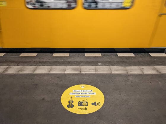 KLassik in the underground This underground station can be heard Thank you, Klassik Radio The BVG sounds the underground station Moritzplatz in Berlin Kreuzberg with classical music Berlin Friedrichshain Kreuzberg Berlin Germany