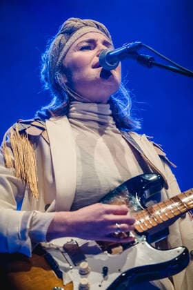 Darling West live in Z?rich, Switzerland Z?rch, Switzerland. 23rd, March 2022. The Norwegian folk and country band Darling West performs a live concert at Komplex 457 in Z?rich. Here singer and musician Mari Kreken is seen live on stage. Z?rich Switzerland  Copyright: xGonzalesxPhoto TilmanxJentzschx