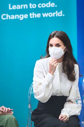 Königin Letizia ehrt Gewinner des Stiftung Prinzessin von Girona Preises in Guadalajara 24-03-2022 Queen Letizia attend announcement of the winner of the 2022 princess of Girona foundation, in the category business, at Espacio TYCE in Guadalajara. No Spain Â  Copyright: xPPEx