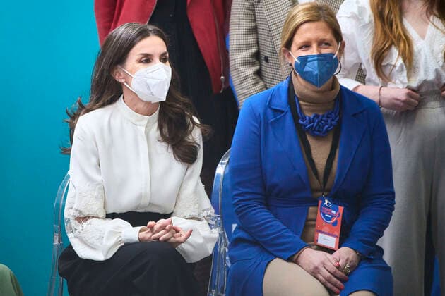 Königin Letizia ehrt Gewinner des Stiftung Prinzessin von Girona Preises in Guadalajara 24-03-2022 Queen Letizia attend announcement of the winner of the 2022 princess of Girona foundation, in the category business, at Espacio TYCE in Guadalajara. No Spain Â  Copyright: xPPEx