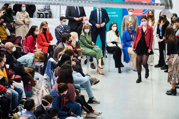 Königin Letizia ehrt Gewinner des Stiftung Prinzessin von Girona Preises in Guadalajara 24-03-2022 Queen Letizia attend announcement of the winner of the 2022 princess of Girona foundation, in the category business, at Espacio TYCE in Guadalajara. No Spain Â  Copyright: xPPEx