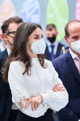 Königin Letizia ehrt Gewinner des Stiftung Prinzessin von Girona Preises in Guadalajara 24-03-2022 Queen Letizia attend announcement of the winner of the 2022 princess of Girona foundation, in the category business, at Espacio TYCE in Guadalajara. No Spain Â  Copyright: xPPEx
