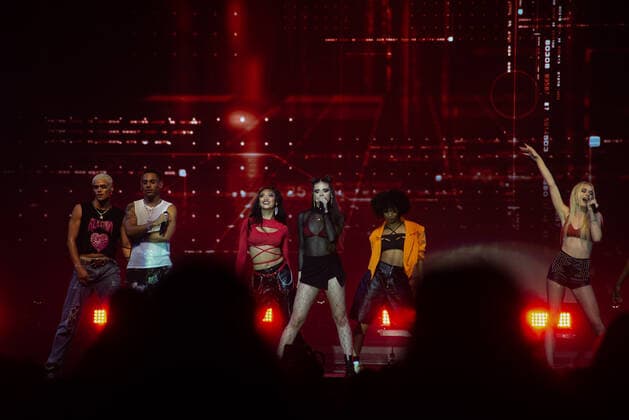 RIO DE JANEIRO, RJ - 24.03.2022: SHOW NOW UNITED NO RIO DE JANEIRO - The Future X group opens the Now United Show, which performs with sold out tickets at Jeunesses Arena, in Rio de Janeiro. The show is part of the & 39;Wave Your Flag World Tour& 39; tour that passes through six capitals of the country. x2184683x  CristianexMota