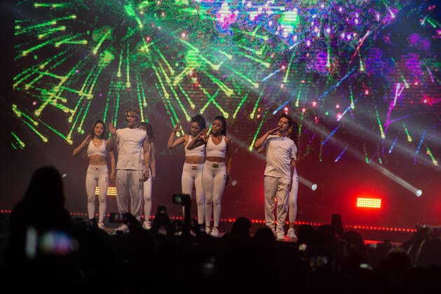 RIO DE JANEIRO, RJ - 24.03.2022: SHOW NOW UNITED NO RIO DE JANEIRO - Now United show, which makes its sold-out performance at Jeunesses Arena, in Rio de Janeiro. The show is part of the & 39;Wave Your Flag World Tour& 39; tour that passes through six capitals of the country. x2184693x  CristianexMota
