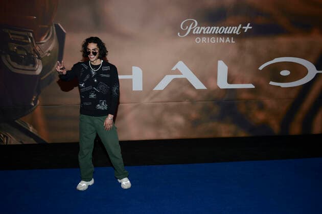 Halo Tv Series Premiere - Arrivals MEXICO CITY, MEXICO - MARCH 24, 2022: Alan Navarro poses for photos during the blue carpet of Halo Tv series premiere by Paramount at Papalote Museo del Nino. On March 24, 2022 in Mexico City, Mexico. (Photo by Carlos Tischler Eyepix Group) Copyright: xCarlosxTischlerx xEyepixxGroupx EYEPIX_CT_24032022_59038