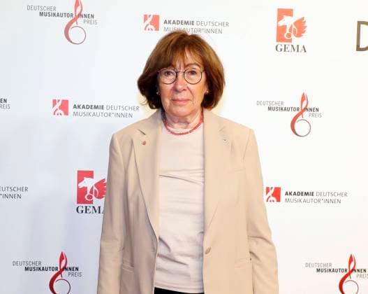 Jeanine Meerapfel at the award ceremony for the German Music Authors Prize 2022 at the Hotel RITZ CARLTON Berlin Redaktion Laurent, Berlin 24 03 22