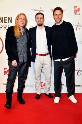 Uwe Hassbecker, Prinz Pi and Clueso at the 13 German Music Authors Award of GEMA 2022 at The Ritz Carlton Hotel Berlin, 24 03 2022 Foto:xN.xKubelkax xFuturexImage