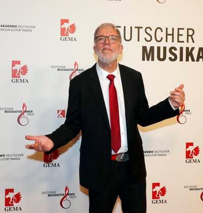 Wolfgang Trepper with award German music author inside price 2022 in the hotel RITZ CARLTON Berlin editorship Laurent, Berlin 24 03 22