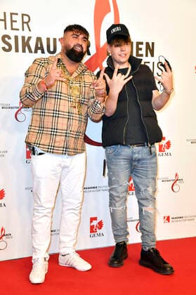 Diloman and Kasimir1441 at the 13 German Music Authors Award of GEMA 2022 at The Ritz Carlton Hotel Berlin, 24 03 2022 Foto:xN.xKubelkax xFuturexImage