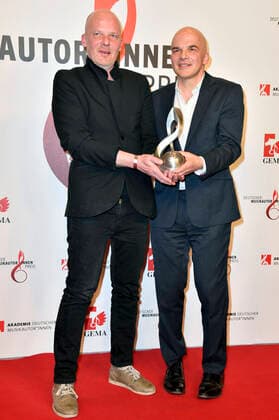 Andrej Globokar and Peter Globokar at the 13 German Music Authors Award of GEMA 2022 at The Ritz Carlton Hotel Berlin, 24 03 2022 Foto:xN.xKubelkax xFuturexImage