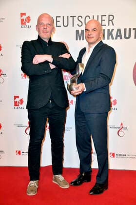 Andrej Globokar and Peter Globokar at the 13 German Music Authors Award of GEMA 2022 at The Ritz Carlton Hotel Berlin, 24 03 2022 Foto:xN.xKubelkax xFuturexImage