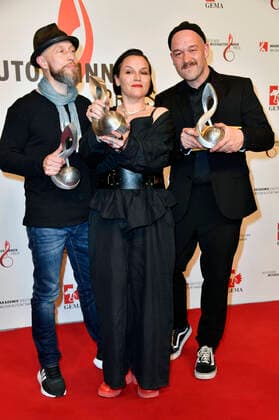 Großstadtgeflüster at the 13 German Music Authors Award of the GEMA 2022 at the Hotel The Ritz Carlton Berlin, 24 03 2022 Foto:xN.xKubelkax xFuturexImage