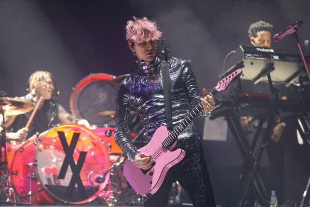 March 25, 2022, USA: Machine Gun Kelly during Lollapalooza Brasil 2022 music festival at AutoÂ³dromo Interlagos in SoÂ£o Paulo this Friday, March 25 USA - ZUMAc233 20220325_zsp_c233_073 Copyright: xVanessaxCarvalhox