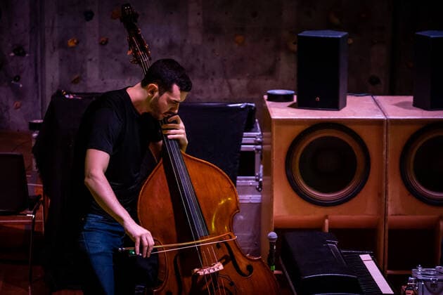 Bremer McCoy live in Copenhagen, Denmark Albertslund, Denmark. 25th, March 2022. The Danish jazz duo Bremer McCoy performs a live concert at Forbraendingen in Albertslund, Copenhagen. Albertslund Denmark  Copyright: xGonzalesxPhoto KimxMatthaixLelanx