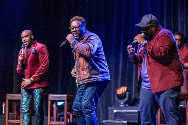 Naturally 7 live at a concert of their 20 Years Tour at DASDIE Brettl Erfurt, 26 03 2022 Foto:xM.xKremerx xFuturexImage