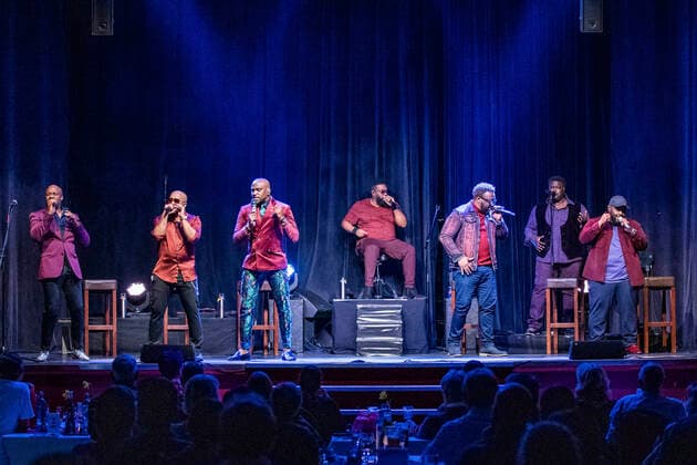 Naturally 7 live at a concert of their 20 Years Tour at DASDIE Brettl Erfurt, 26 03 2022 Foto:xM.xKremerx xFuturexImage