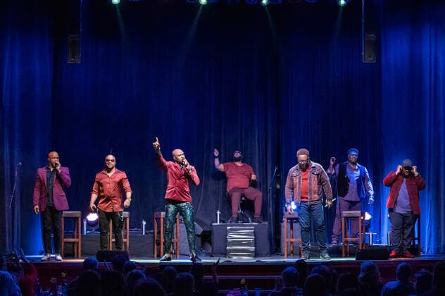 Naturally 7 live at a concert of their 20 Years Tour at DASDIE Brettl Erfurt, 26 03 2022 Foto:xM.xKremerx xFuturexImage