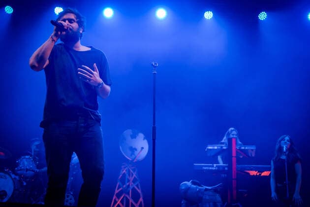 Tommaso Paradiso on stage during Tommaso Paradiso Sulle Nuvole Tour 2022 , Italian singer Music Concert in Jesolo, Italy, March 26 2022  Copyright: xAlessioxMarinix xipa-agency.netx xx 0