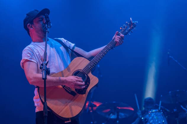 Agustic guitar of band by Tommaso Paradiso during Tommaso Paradiso Sulle Nuvole Tour 2022 , Italian singer Music Concert in Jesolo, Italy, March 26 2022  Copyright: xAlessioxMarinix xipa-agency.netx xx 0