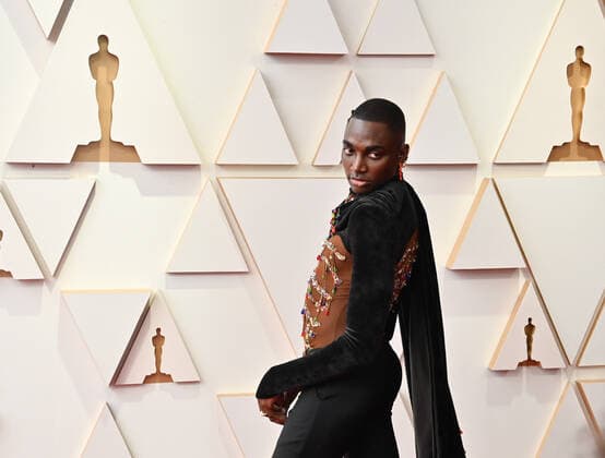 Rickey Thompson arrives for the 94th annual Academy Awards at the Dolby Theatre in the Hollywood section of Los Angeles on Sunday, March 27, 2022.  LAP2022032719 JIMxRUYMEN