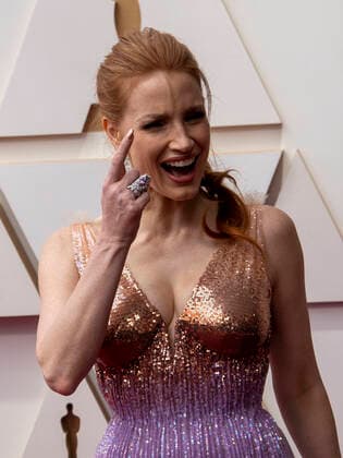 Jessica Chastain poses on the red carpet upon arrival at the Oscars Awards at the Dolby Theater in Los Angeles, California, USA, 27 March 2022. EFE Javier Rojas Academy Oscar Awards !ACHTUNG: NUR REDAKTIONELLE NUTZUNG!  Copyright: xJavierxRojasx AME6498 20220327-9d8a5558e75f93a3efd1d7971321a3d7e678a9ba