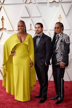OscarÂ® nominees Carla Farmer, Mike Marino, Stacey Morris arrive on the red carpet of the 94th OscarsÂ® at the Dolby Theatre at the Ovation Hollywood in Los Angeles, CA, on Sunday, March 27, 2022.  Copyright: xx 34342-167THA