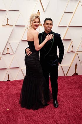 Wilmer Valderrama arrives with guest on the red carpet of the 94th OscarsÂ® at the Dolby Theatre at Ovation Hollywood in Los Angeles, CA, on Sunday, March 27, 2022.  Copyright: xx 34342-495THA