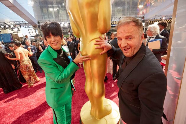 Diane Warren and guest arrive on the red carpet of the 94th OscarsÂ® at the Dolby Theatre at Ovation Hollywood in Los Angeles, CA, on Sunday, March 27, 2022.  Copyright: xx 34342-534THA