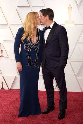 Co-host Amy Schumer and Chris Fischer arrive on the red carpet of the 94th OscarsÂ® at the Dolby Theatre at Ovation Hollywood in Los Angeles, CA, on Sunday, March 27, 2022.  Copyright: xx 34342-615THA