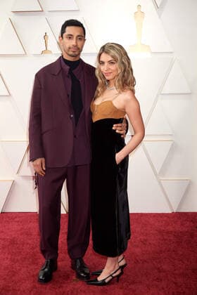OscarÂ® nominee Riz Ahmed and guest arrive on the red carpet of the 94th OscarsÂ® at the Dolby Theatre at the Ovation Hollywood in Los Angeles, CA, on Sunday, March 27, 2022.  Copyright: xx 34342-714THA