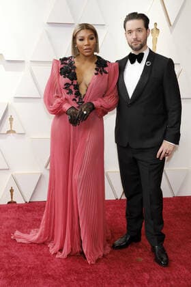 94th Academy Awards (Oscars) - Red Carpet Arrivals Featuring: Serena Williams, Alexis Ohanian Where: Los Angeles, California, United States When: 28 Mar 2022 Credit: Abby Grant Cover Images Copyright: xx 51341694 EDITORIAL USE ONLY. NOT FOR USE BY NEWSPAPERS BASED IN THE UK.