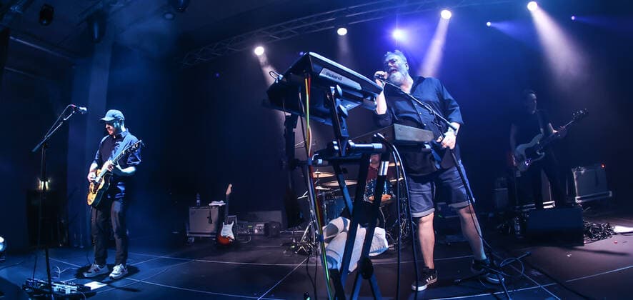 Concert by Arab Strap, Festival opening SONIC MORGUE, Silent Green Berlin Arab Strap, Aidan Moffat voc Malcolm Middleton guit
