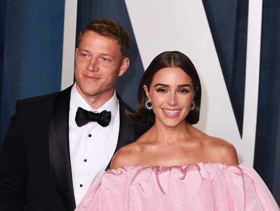 March 27, 2022, Beverly Hills, CA, USA: Christian McCaffrey, Olivia Culpo attend the 2022 Vanity Fair Oscar Party at the Wallis Annenberg Center for the Performing Arts on March 27, 2022 in Beverly Hills, California. Beverly Hills USA - ZUMAs181 20220327_zea_s181_1302 Copyright: xImagespacex