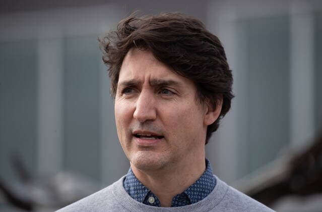 March 30, 2022, WILLIAMS LAKE, BC, CANADA: Prime Minister Justin Trudeau speaks during a visit to the Williams Lake First Nation, in Williams Lake, B.C., on Wednesday, March 30, 2022. WILLIAMS LAKE CANADA  - ZUMAc35_ 20220330_zaf_c35_119 Copyright: xDarrylxDyckx