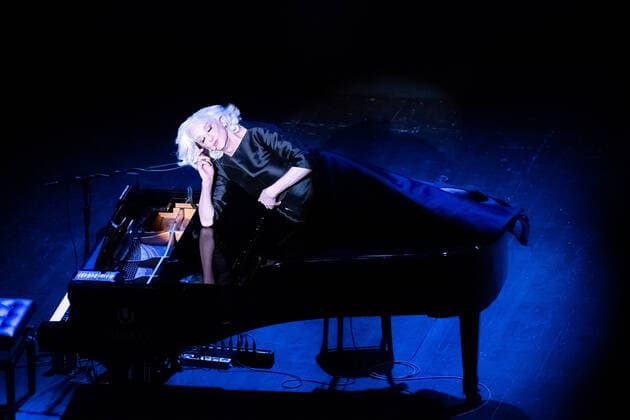 Photo IPP Marco Verri Lecce 30 03 2022 theatrical performance Elegantissima in the photo the artist Drusilla Foer Gianluca Gori Italy Photo Press World Copyright Lecce, at the Apollo Theatre stage de  0