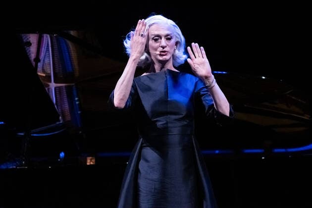 Photo IPP Marco Verri Lecce 30 03 2022 theatrical performance Elegantissima in the photo the artist Drusilla Foer Gianluca Gori Italy Photo Press World Copyright Lecce, at the Apollo Theatre stage de  0